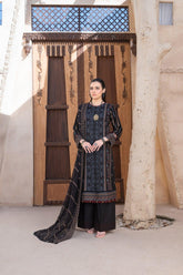 4-PC Unstitched Laser Cutwork Chambali By wania | WL-270